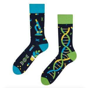 Dedoles DNA socks scientist laboratory nerdy microscope EU size 43-46 gift NWT